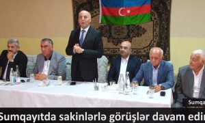 Sumqayıtda sakinlərlə görüşlər davam edir – VİDEO