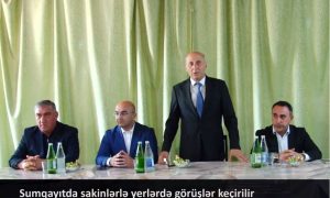 Sumqayıtda sakinlərlə yerlərdə görüşlər keçirilir