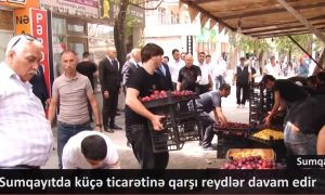 Sumqayıtda küçə ticarətinə qarşı reydlər davam edir
